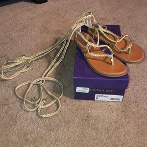 Gladiator Gold Sandals
